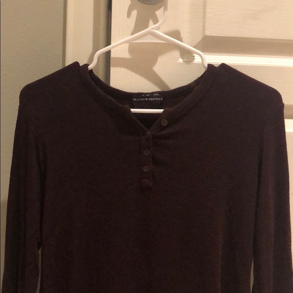 Burgundy brandy top - Picture 1 of 3